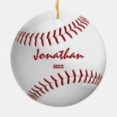 Jungen Mädchen Sportgeschenke Baseball Softball Keramik Ornament (Hinten)