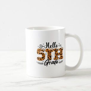 Jungen Mädchen Zurück zur Schule Hallo 5. Klasse L Kaffeetasse