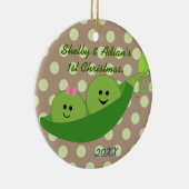 Jungen-Mädchen-Zwillings-erste Keramik Ornament (Rechts)