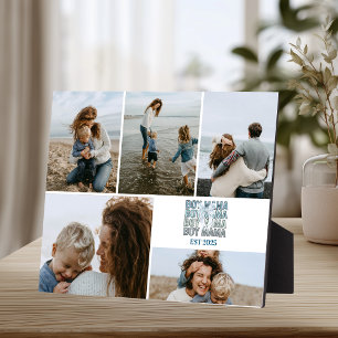 Jungen-Mama-Personalisierte-Foto-Collage Fotoplatte
