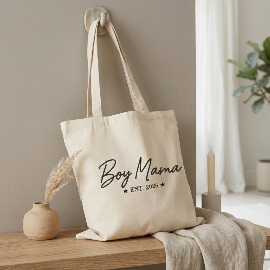 Jungen-Mama-Script-Est-Jahr-Moderne-Mutterschaft-Z Tragetasche