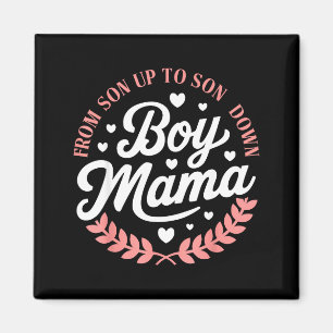 Jungen-Mama von Sohn bis Sonnenuntergang lustiger Magnet
