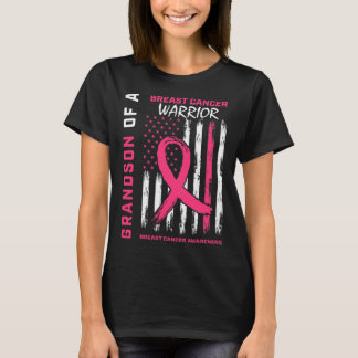 Jungen Männer rosa Brustkrebs Bewusstsein Oma Amer T-Shirt
