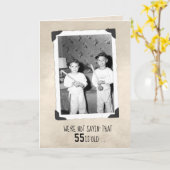 Jungen mit Baseballschlägern 55. Geburtstagskarte Karte (Gelbe Blume)