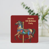 Jungen mit beliebiger Geburtsnummer Einladung (Stehend Vorderseite)