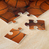 Jungen mit personalisiertem Basketballspiel Puzzle (Seite)