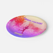 Jungen mit Regenbogen Pappteller (Schrägansicht)