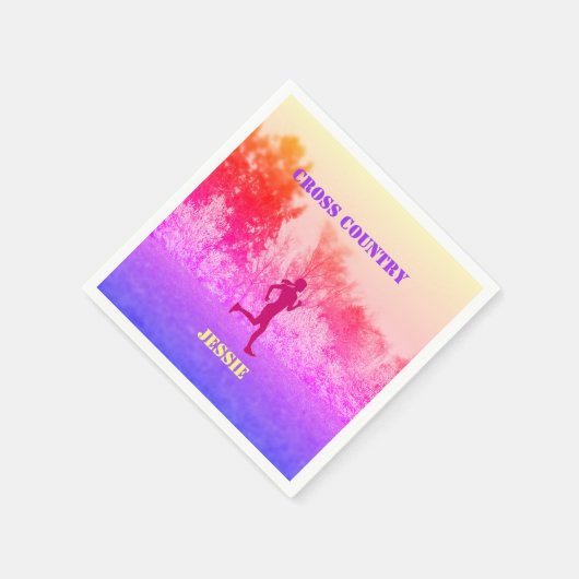 Jungen mit Regenbogen Serviette (Ecke)