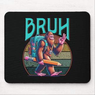 Jungen Modern bruh' Big Foot Zurück zur Schule Gra Mousepad