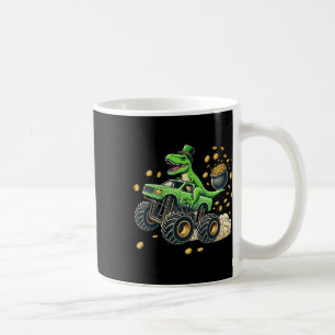 Jungen Monster Truck T-Rex St. Patrick's Day Dinos Kaffeetasse