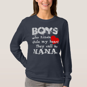 Jungen/Nana-T - Shirt-Licht-Text (lange Hülse) T-Shirt