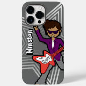 Jungen nennen Rockstar-Kinder graue iPhone-Gehäuse Case-Mate iPhone Hülle (Rückseite)