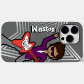 Jungen nennen Rockstar-Kinder graue iPhone-Gehäuse Case-Mate iPhone Hülle (Rückseite (Horizontal))