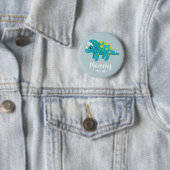 Jungen Niedlich Blue Dinosaurier Mommy zu Baby Dus Button (Beispiel)
