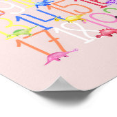 Jungen Niedlich Dinosaurier 1-20 Kids Numbers Kind Poster (Ecke)