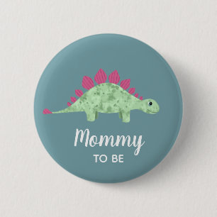 Jungen Niedlich Dinosaurier Mommy zu Baby Dusche Button