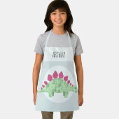 Jungen Niedlich Grüner Stegosaurus Dinosaurier Kin Schürze (Insitu)