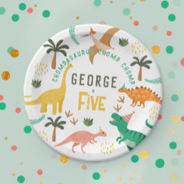 Jungen Niedlich Jungle Dinosaur T-Rex Kinder 5. Ge Pappteller