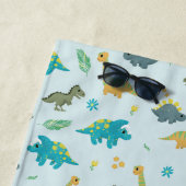 Jungen Niedlich moderne Blue Dinosaur Muster Kinde Strandtuch (Beispiel)