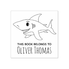 Jungen Niedlich Shark Kids Buchzeichen Gummistempel
