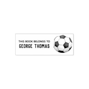 Jungen Niedlich Sports Soccer Kinder Buchzeichen Permastempel