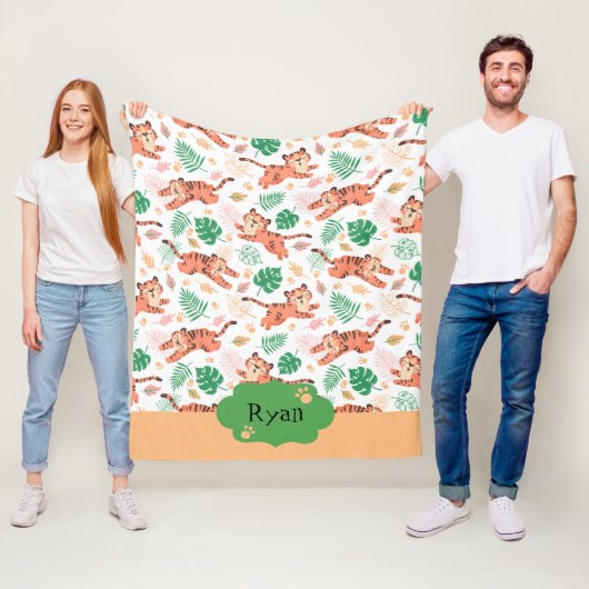 Jungen Niedlich Tiger Wild Jungle Safari Kinder Na Fleecedecke (Beispiel)