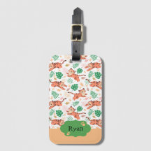 Jungen Niedlich Tiger Wild Jungle Safari mit Namen