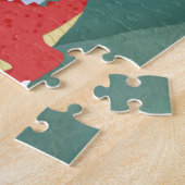 Jungen Niedlich und magisch, rot - walisischer Dra Puzzle (Seite)