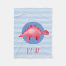 Jungen Niedlich Watercolor Dinosaurier Blue Kids