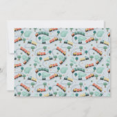 Jungen Niedliche Bahn Foto Geburtstag Dankeskarte (Rückseite)