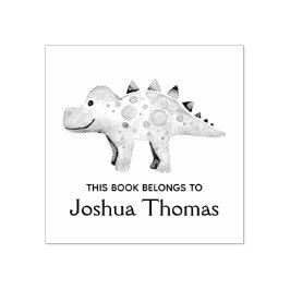 Jungen Niedliche Dinosaurier und Name Kinder Buchz Gummistempel