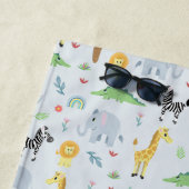 Jungen Niedliche Jungle Safari Tiere Zebra Kinder Strandtuch (Beispiel)