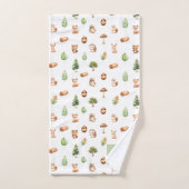 Jungen Niedliche Waldtiere Badhandtuch Set (Handtuch)