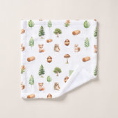 Jungen Niedliche Waldtiere Badhandtuch Set (Waschlappen)