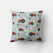 Jungen Niedliche Zuchttiermuster Monogramm Name Ki Kissen (Rückseite)