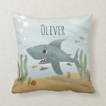 Jungen Niedlicher Blauer Ozean Hai Kinder