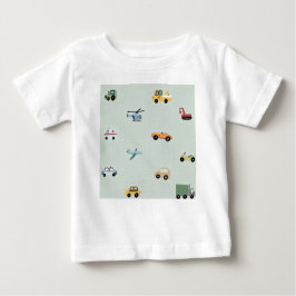 Jungen Niedlicher Transport Car Muster Kids Baby T-shirt