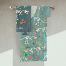 Jungen Niedliches Dinosaurier Fossil Muster & Mono