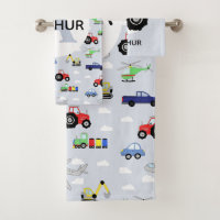 Jungen Niedliches Transportmuster Name Auto Kind