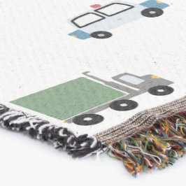 Jungen Niedliches Transportwagenmuster Monogramm N Decke