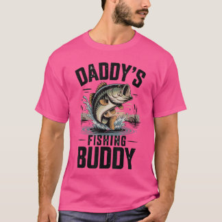 Jungen-Papa-Angelfreund Passendes Angeln Lustiges  T-Shirt