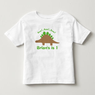 Jungen Personalisiert Stegosaurus Dinosaurier T - Kleinkind T-shirt