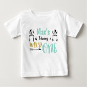 Jungen Personalisiert Wild One Raglan Shirt (Vorderseite)