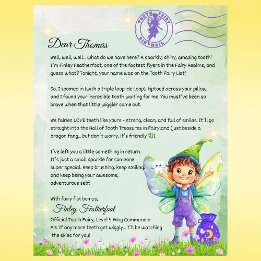 Jungen Personalisierte Fairy Letter Magical Keepak