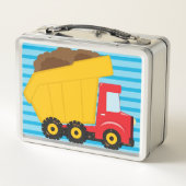 Jungen-personalisierter Metall Lunch Box (Rückseite)