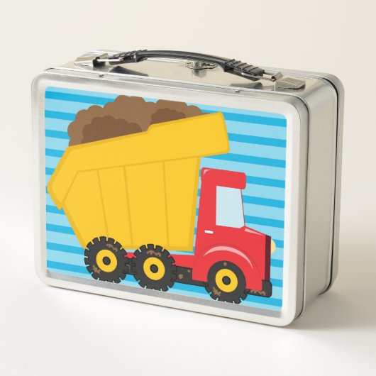 Jungen-personalisierter Metall Lunch Box (Rückseite)