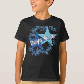 Jungen-Regel-blaue Stern-Kindert-shirt T-Shirt