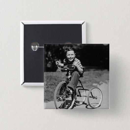 Jungen-Reitdreirad Button (Vorne & Hinten)