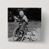 Jungen-Reitdreirad Button (Vorderseite)