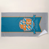 Jungen Ritter Schild grau colton Buchstaben c Hand Strandtuch (Vorderseite)